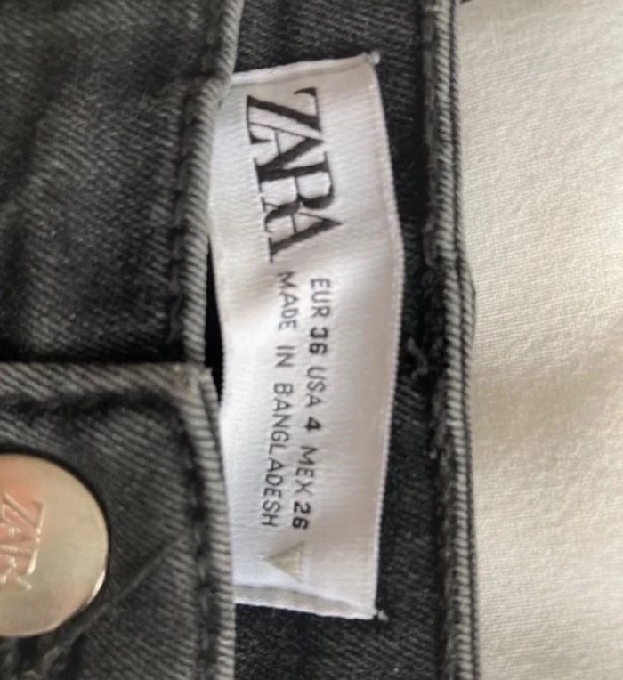 Très beau jean gris foncé || skinny || XS || zara - photo numéro 2