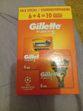 Lot de 10 lames gillette à 20€ avec le code passe à 14€