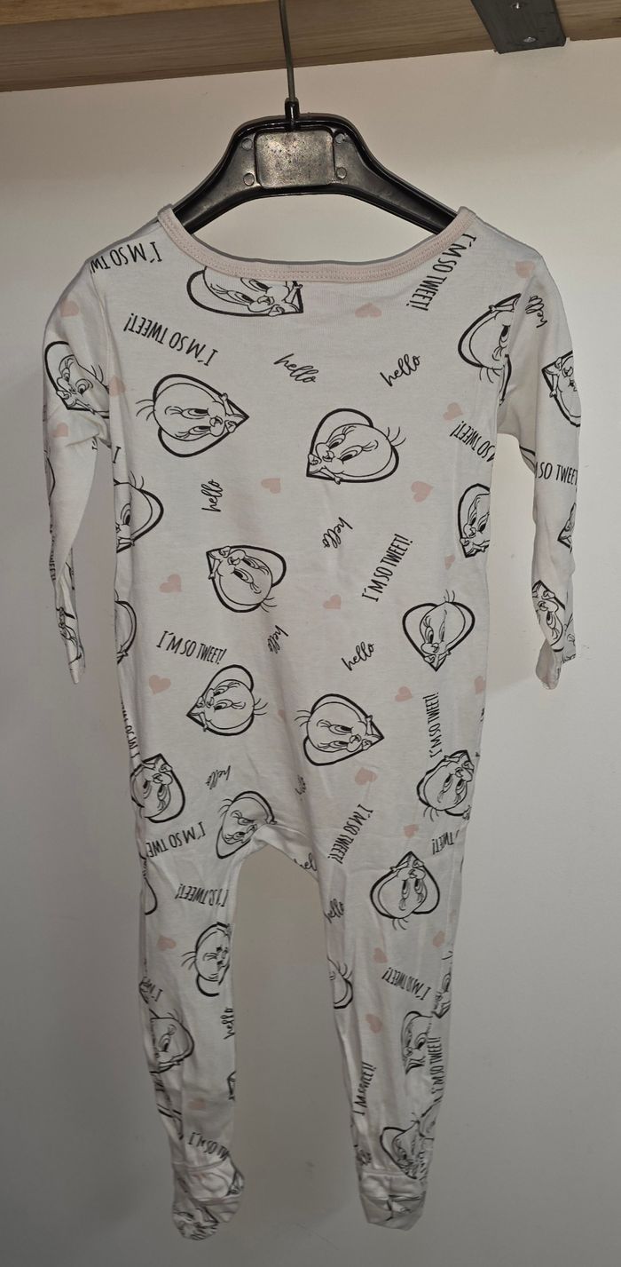 Pyjama coton titi 9-12 mois - photo numéro 2