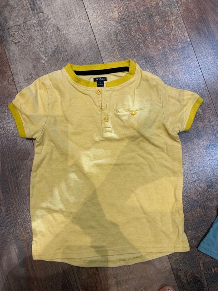Lot tee-shirts vert/ jaune - photo numéro 5