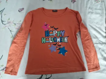 T-shirt manches longues influx Happy Halloween 10 ans
