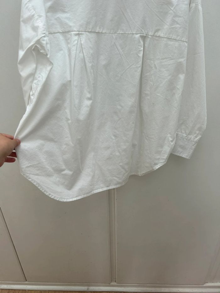 Chemise femme gemo blanche coton taille 40 été manches 3/4 - photo numéro 6