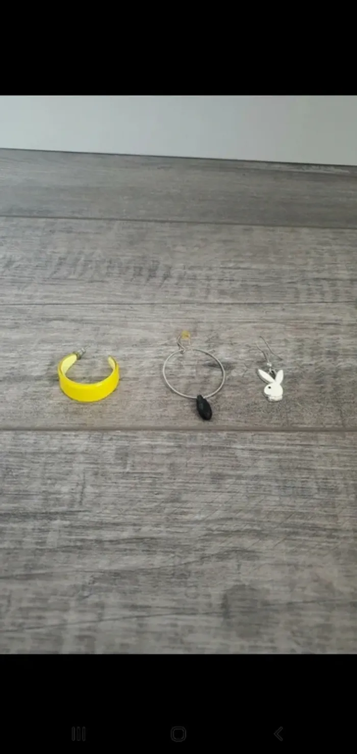 Lot de 3 boucles d'oreilles