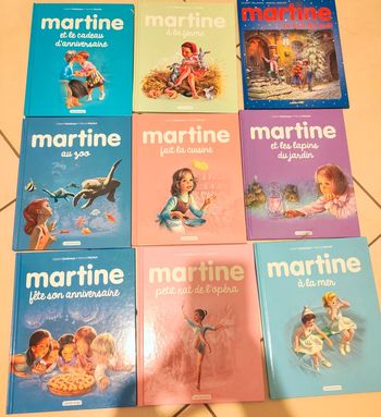 9 livres Martine