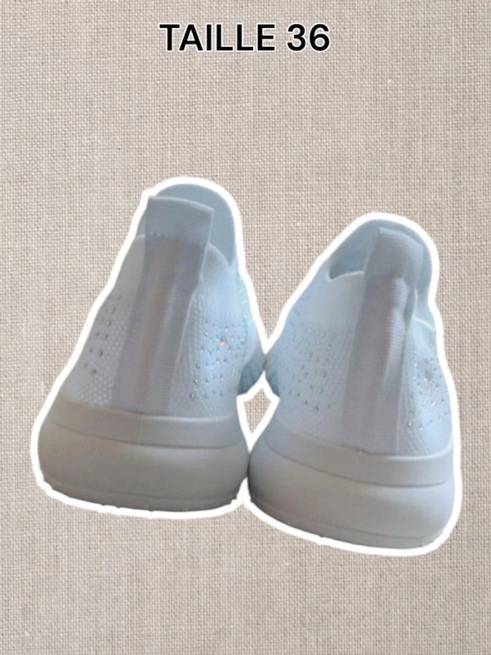 Magnifique chaussures blanches à strass - Taille 36 - Neuf - photo numéro 5