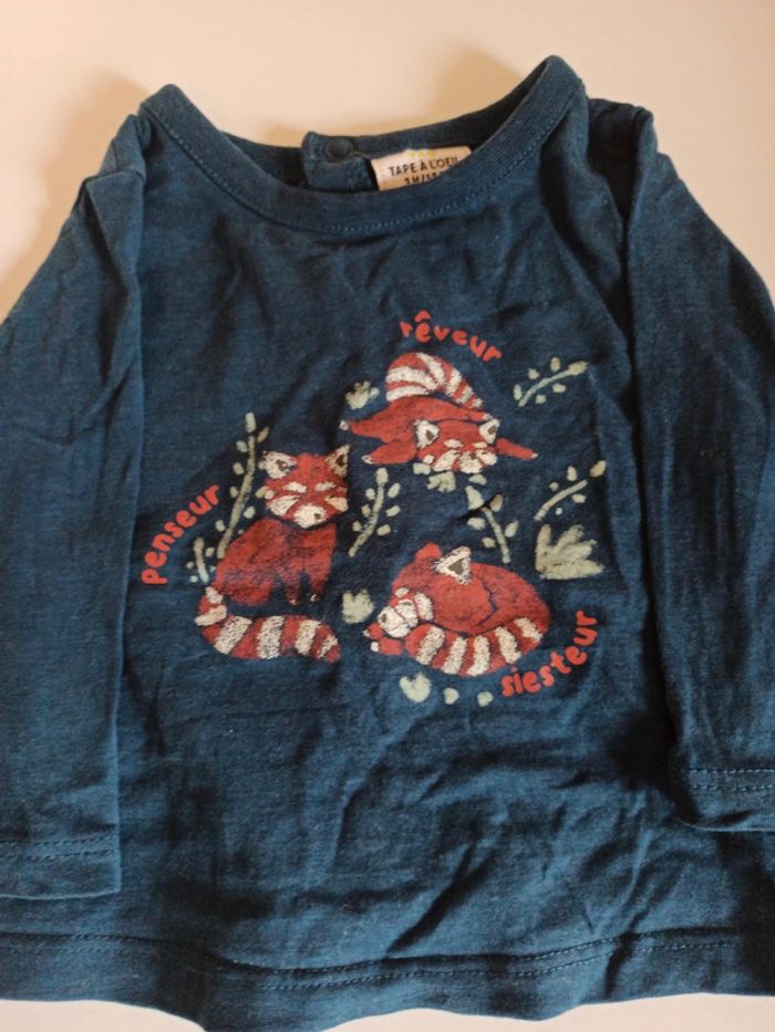 T-shirt manche longue 3 mois - photo numéro 2