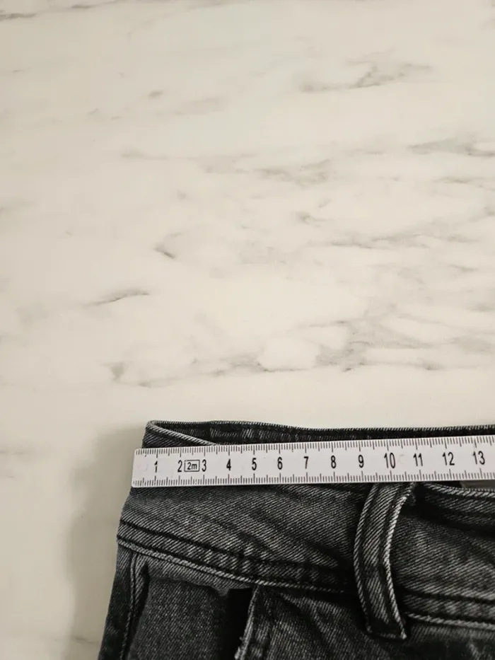 Oraije jeans gris taille haute S - photo numéro 8