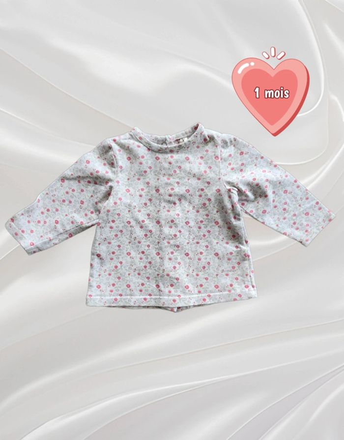 Haut manches longues fille 1 mois