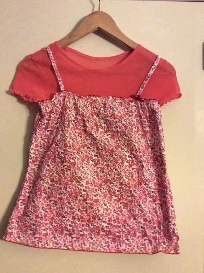 Haut fleuri vintage 38