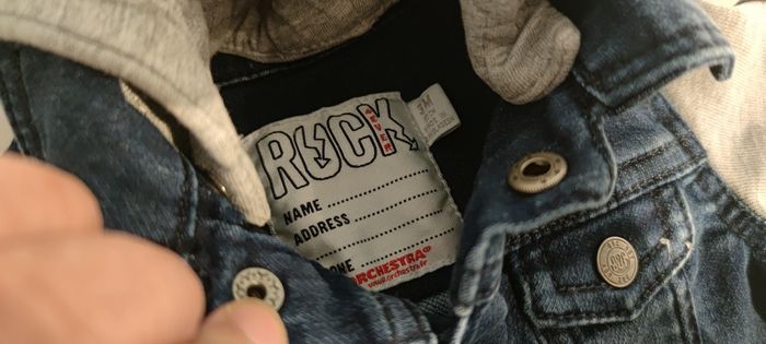 Veste en jeans taille 3 mois - photo numéro 2