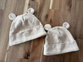 Lot bonnets coton bébé 