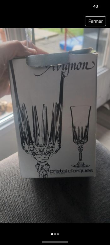 Flûte à champagne en cristal