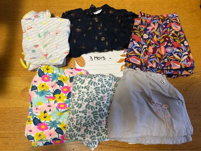 Un mot de robe MC fille - 6 pièces - 3 mois - photo numéro 3