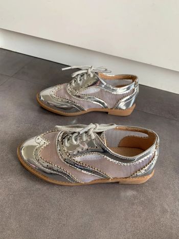 Derbie argenté pointure 25