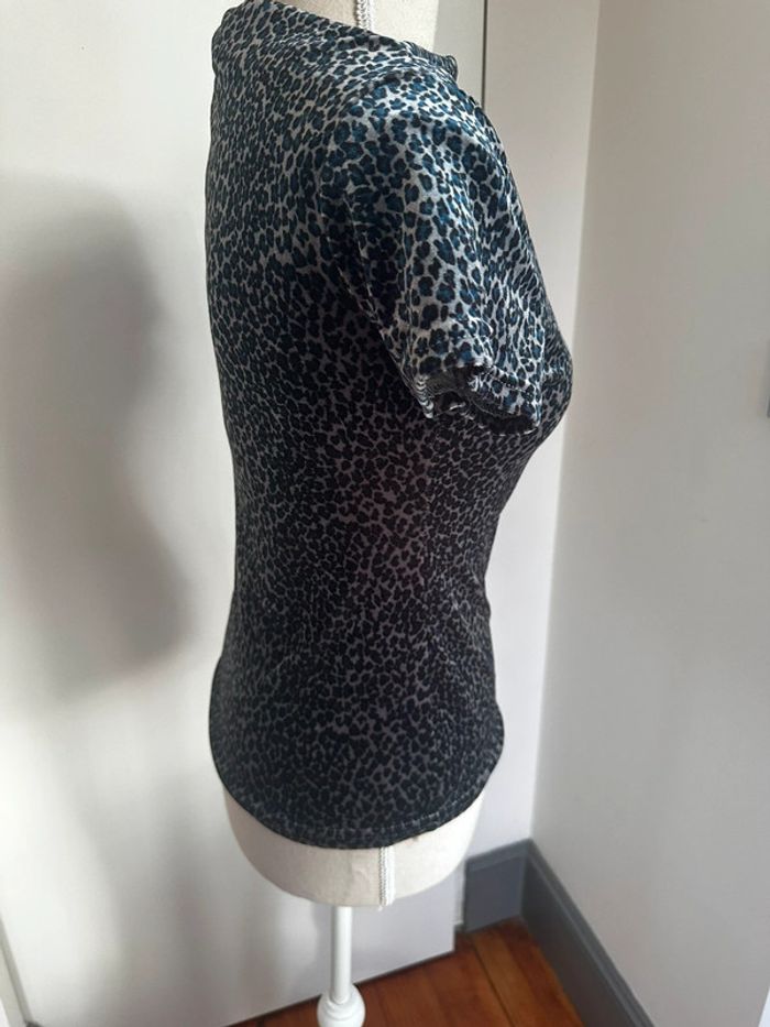 T-shirt col bateau motif panthère Taille XS 🐆 - photo numéro 5