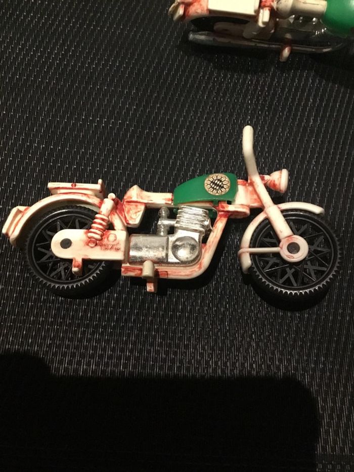 Playmobil lot 3 motos police vintage en l’état coloriées pour pièces - photo numéro 5