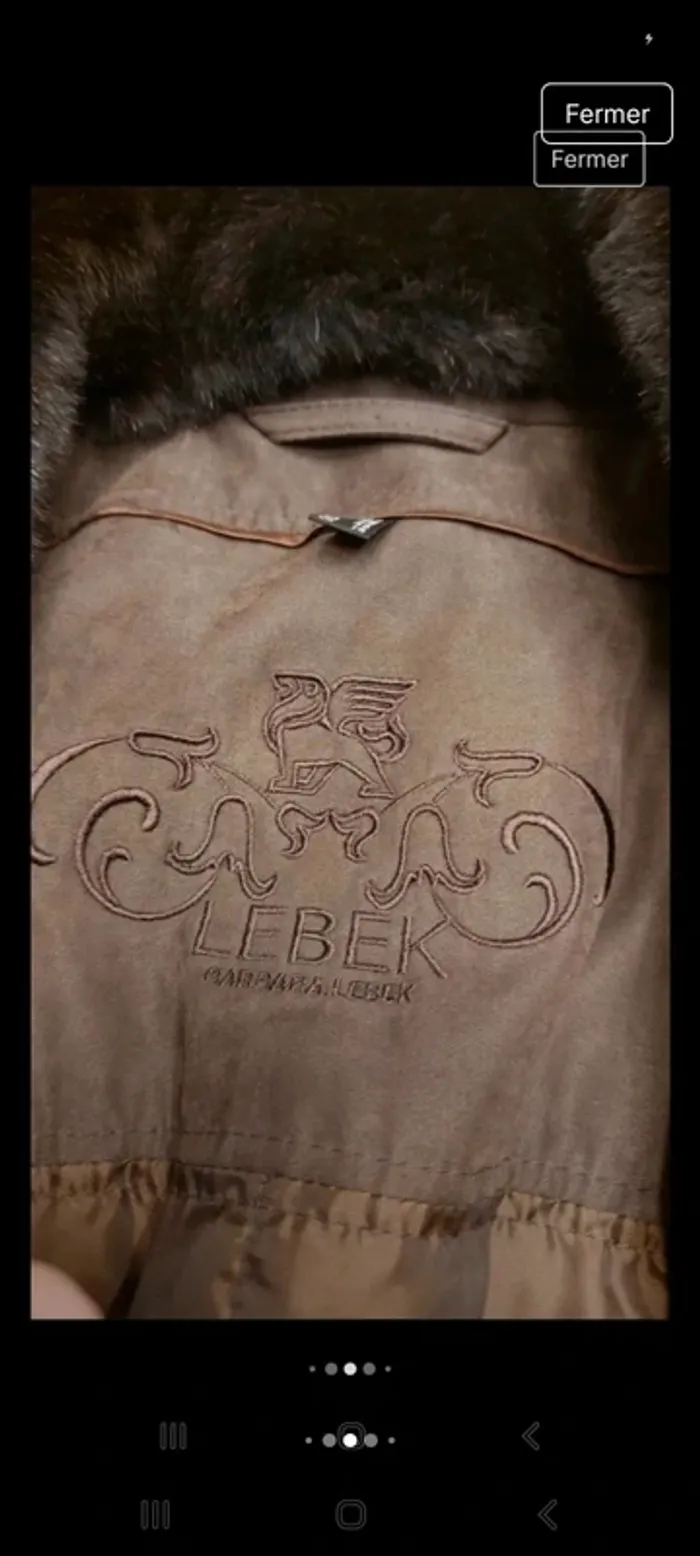 Manteau doudounne Marron Lebek fr be 42 - photo numéro 8