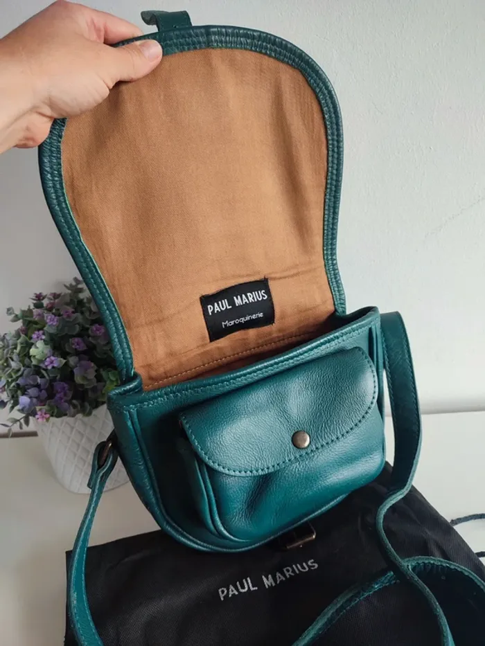 Sac en cuir le Bohémien Cobalt - Paul Marius - photo numéro 7