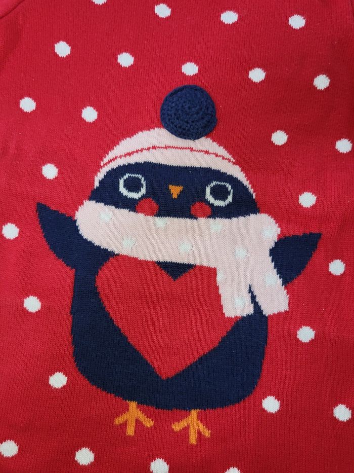 Robe pull Noël 3-6 mois - photo numéro 2
