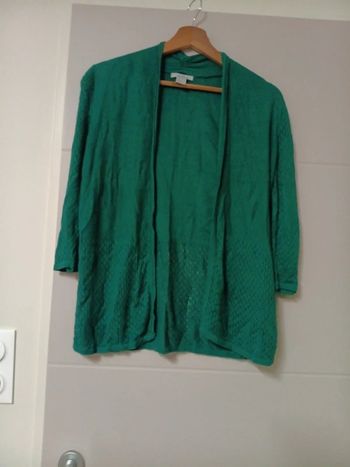 Veste verte ajourée h&m