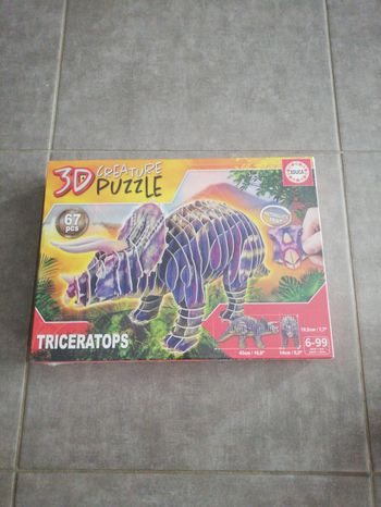 Puzzle 3D Triceratops