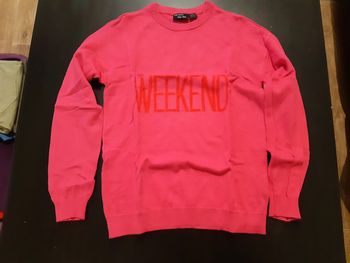 Pull femme fuschia