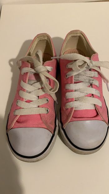 Tennis rose Dunlop T29 type converse