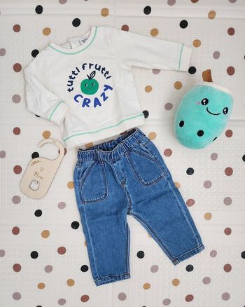 Ensemble Tshirt et Jean Bébé TAO 9 mois