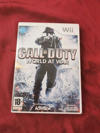 Jeu Wii. Call of Duty. World At War