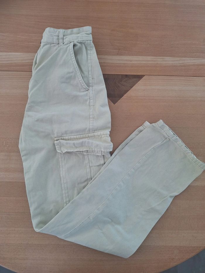 Jean pantalon beige cargo Jennyfer S 36 - photo numéro 5