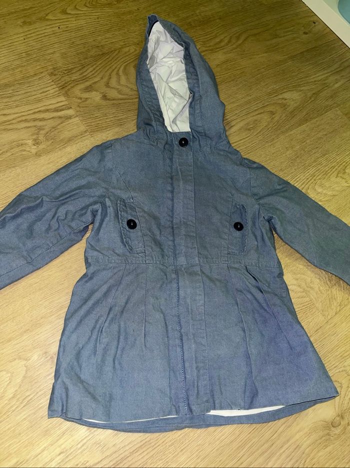 trench veste à capuche jacadi fille 5 ans - photo numéro 5
