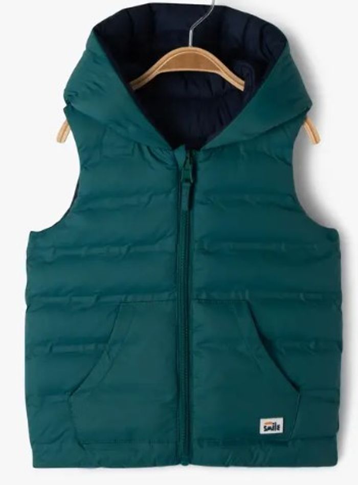 Doudoune Blouson sans manches réversible à capuche 98cm 36m 3a - photo numéro 9