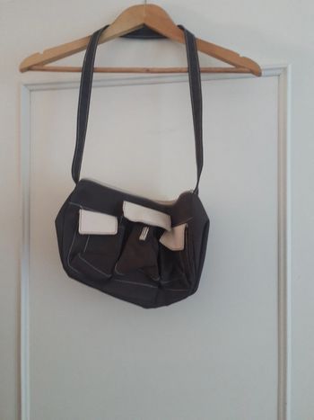 Sac à main bicolore