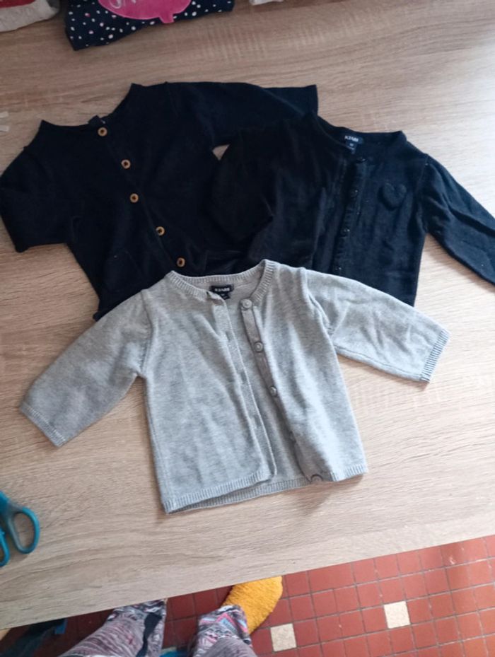 Lot de 3 gilet 1 mois
