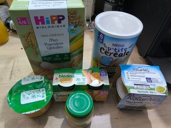 Repas bébé 4 /6 mois