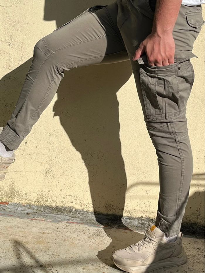 Cargo kaki plusieurs poches - photo numéro 7