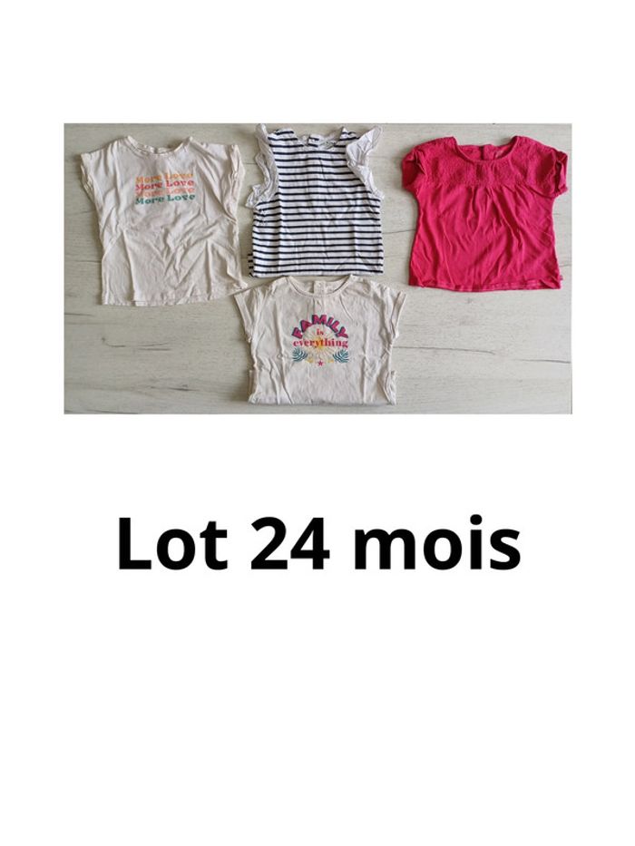 Lot t-shirt 24 mois