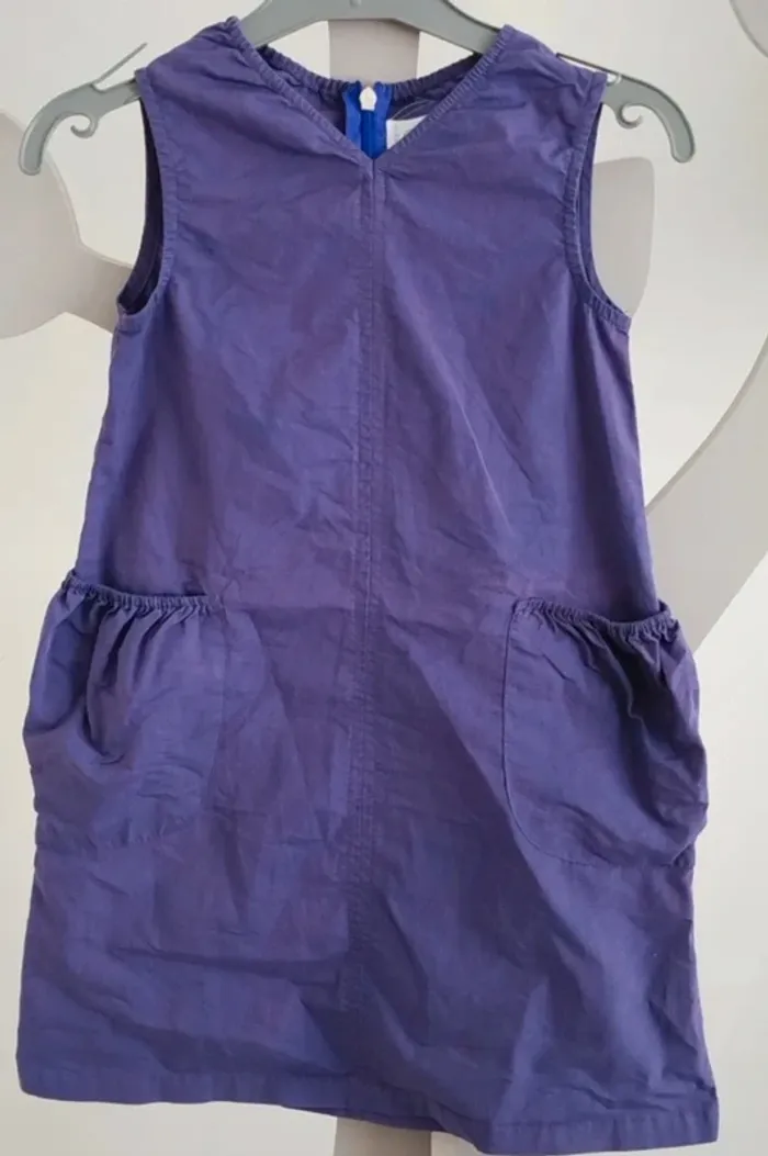 Robe violette Petit Bateau taille 4 ans - photo numéro 2