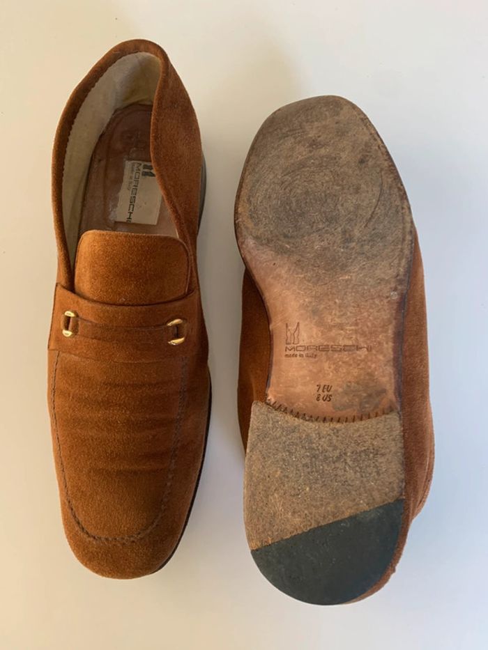 Mocassin homme en daim Moreschi T41 - photo numéro 4