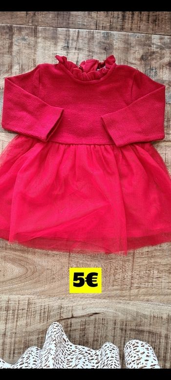 Robe tulle pailletée doré