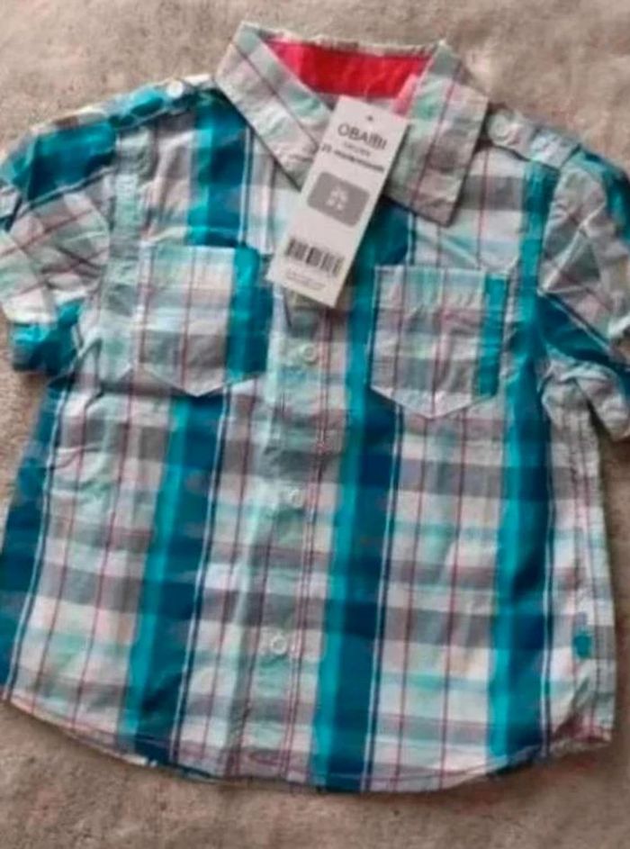 chemises neuve manches courtes OBAIDI 23 mois