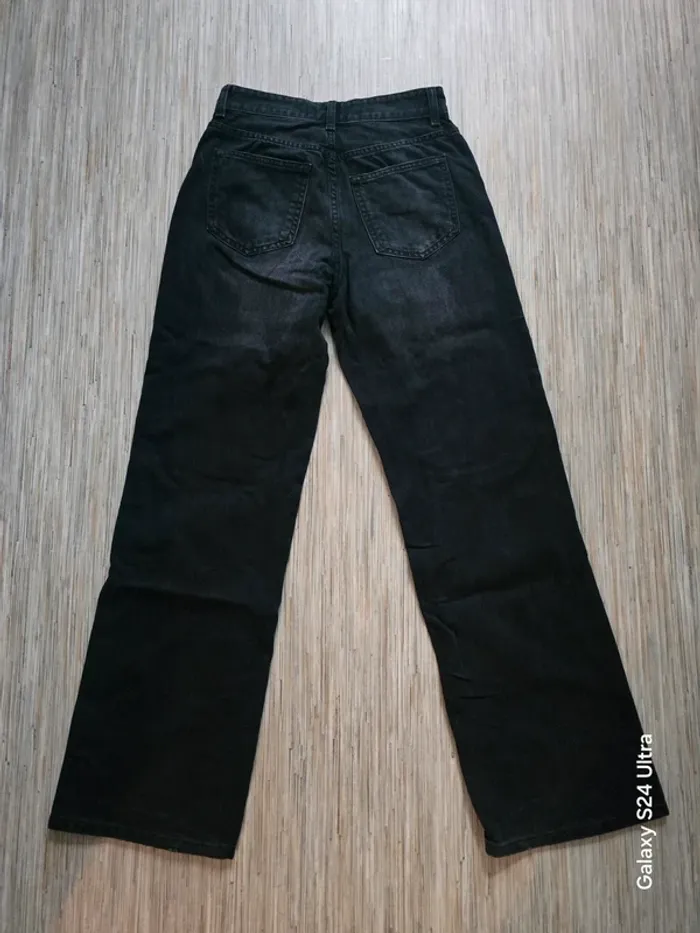 Jean baggy gris délavé - Bershka - Taille 36 - photo numéro 4