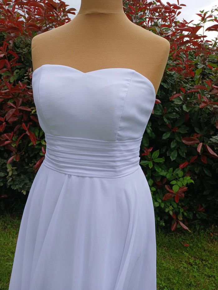 robe de mariée ou robe chic asymétrique taille 40/42 - photo numéro 3