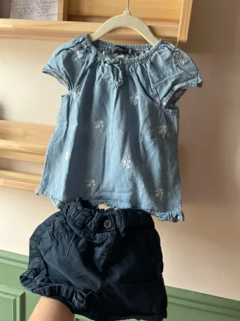 Ensemble blouse et short