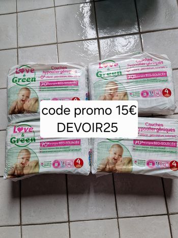 184 couches Love and Green taille 4