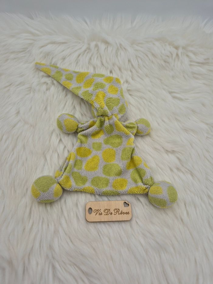 Doudou plat lutin TiAmo collection vert - photo numéro 3