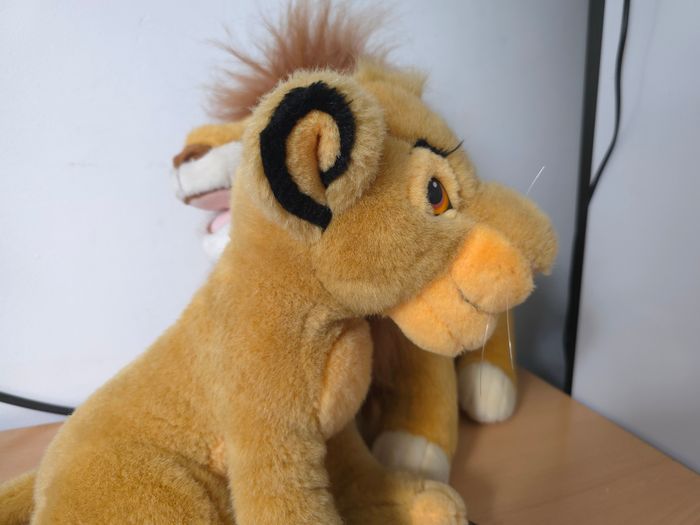 Lot 2 Peluche / Bundle 2 Plush Disney Le Roi Lion SimbaThe Lion King Vintage - photo numéro 5