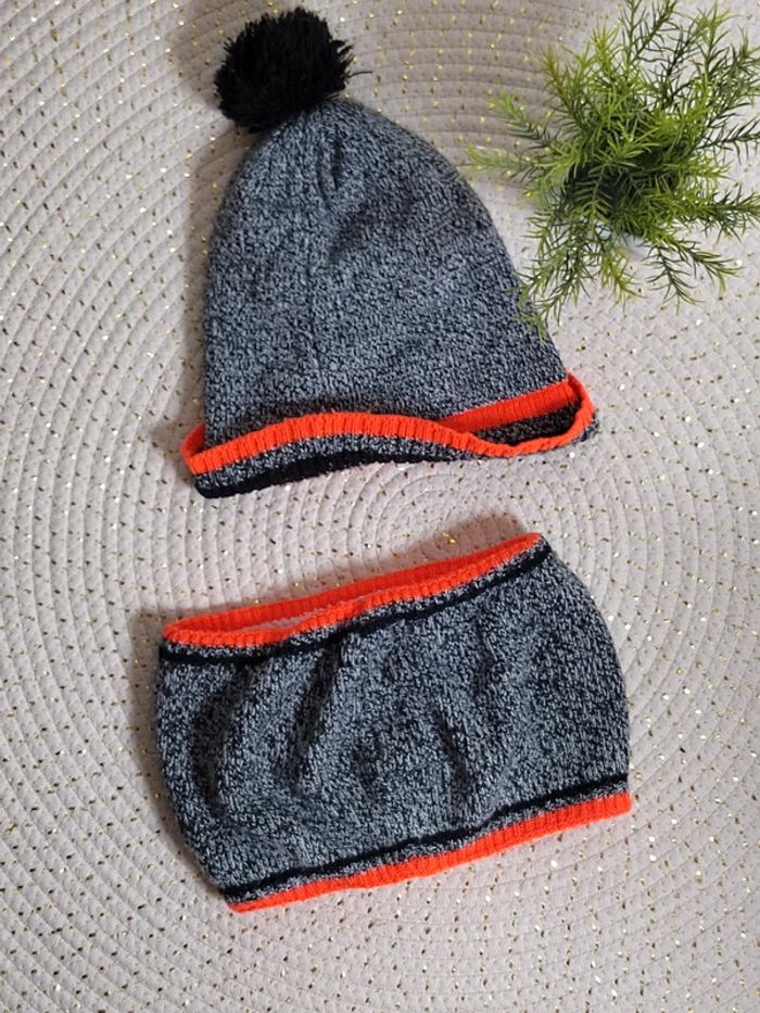Ensemble bonnet cache cou - photo numéro 4