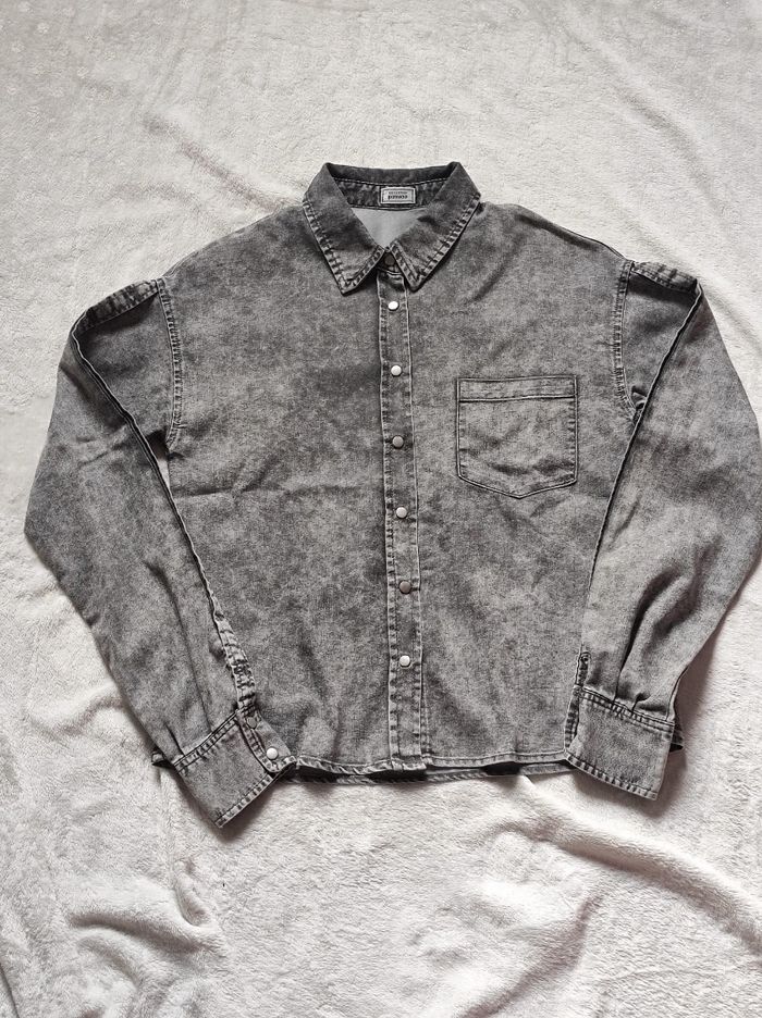 Chemise denim grise taille 32 - photo numéro 2