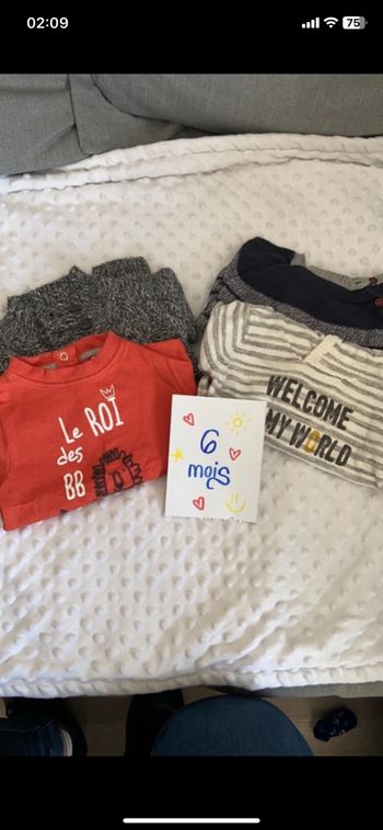 Lot t-shirt manches longues
